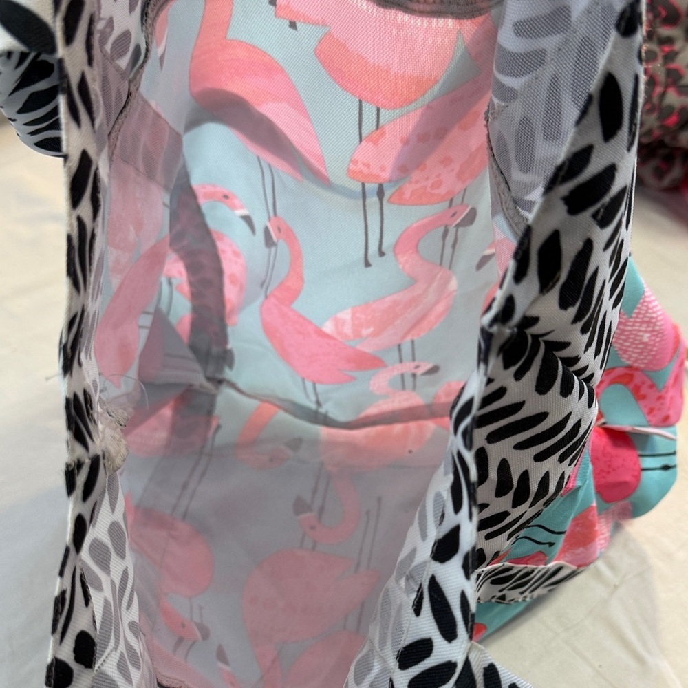 ⭐️ Flamingo Print Tote Bag - Pink and Blue - Picture 6 of 6
